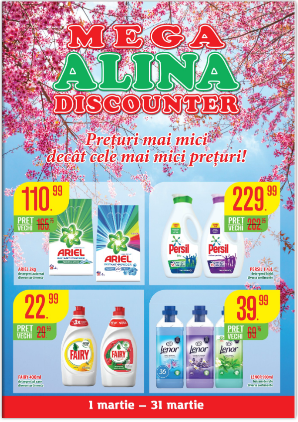 Catalog Mega Alina Discounter 01.03.2024 - 31.03.2024